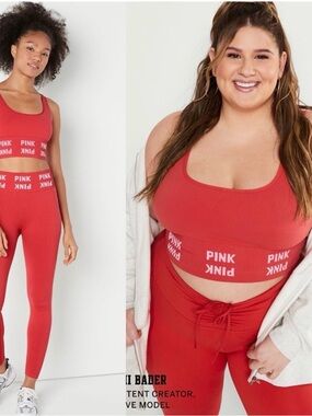 Victoria's Secret Pink SET
Nantucket Red Seamless Sports Bra & Seamless Leggings